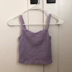 Purple Crop Top Tank